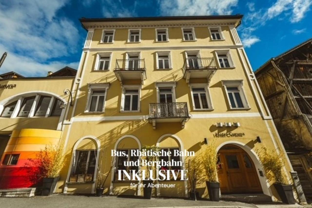 Curuna Hotel-Garni B&B Скуоль Экстерьер фото